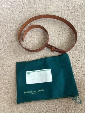 Barry Kieselstein-Cord New York 1" STR.  Genuine Lizard Strap Belt